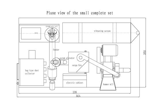 Plane view of complete set