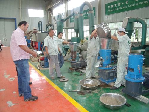 show clients pellet mill