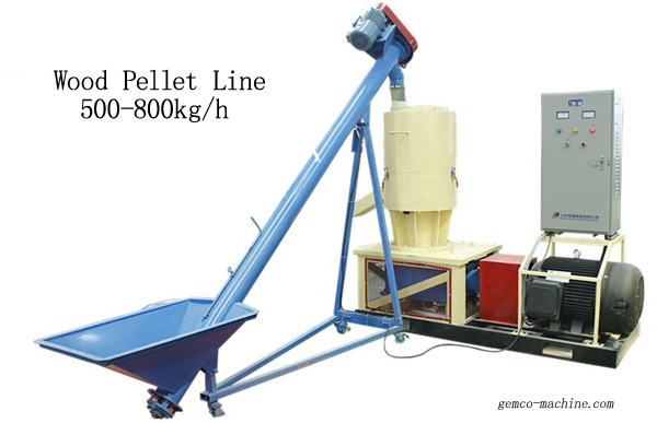 500-800kg/h wood pellet line