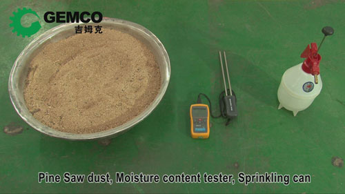 Adjust the raw material moisture content