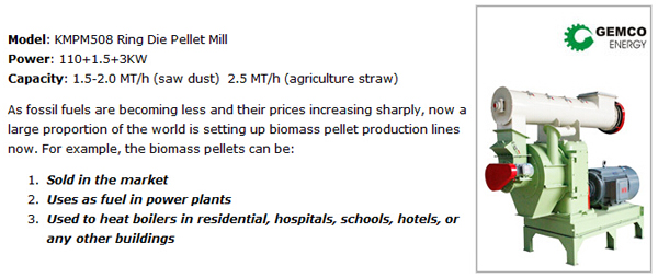 KMPM508 ring die pellet mill