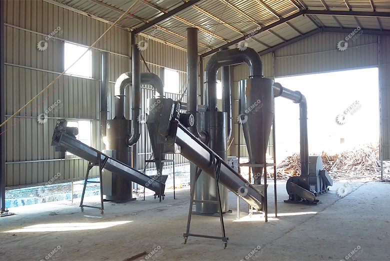 dryer machine in briquette plant