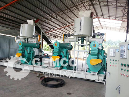 large wood pellet plant