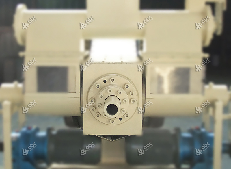 The biomass briquette press after changing rods mold