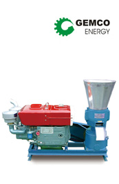 GEMCO pellet making machine diesel engine