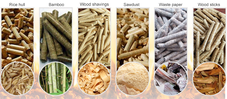 produce pellet from raw materias